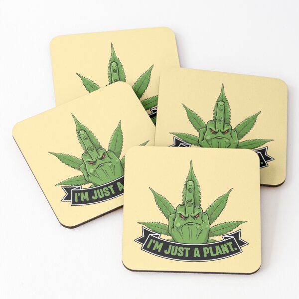 Item preview, I'm Just a Plant - Cannabis Middle Finger designed and sold by Italian Ink Studio.