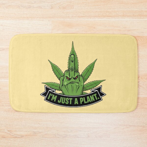 Item preview, I'm Just a Plant - Cannabis Middle Finger designed and sold by Italian Ink Studio.