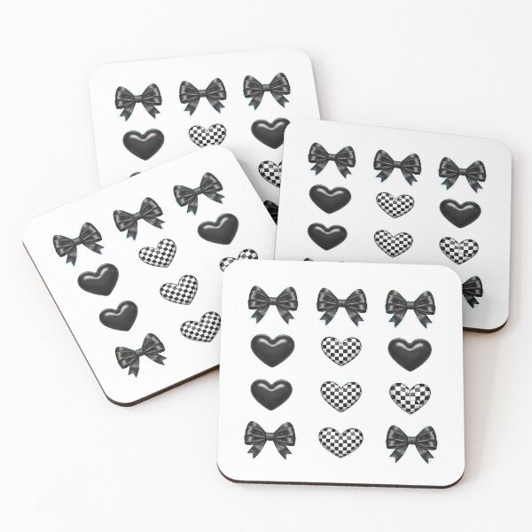 Item preview, Coquette Valentine Checkered Bow, Checkered Heart Black Heart Valentines Day, Black Bow Checkered Coquette  designed and sold by DesignDenDo ⭐⭐⭐⭐⭐.