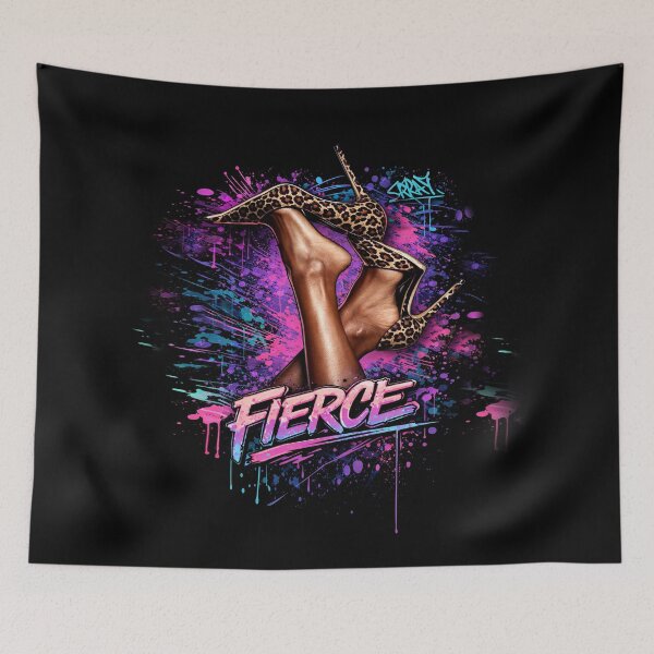 Item preview, Women's high-heeled shoes. Fierce. Street art designed and sold by Natart1004.