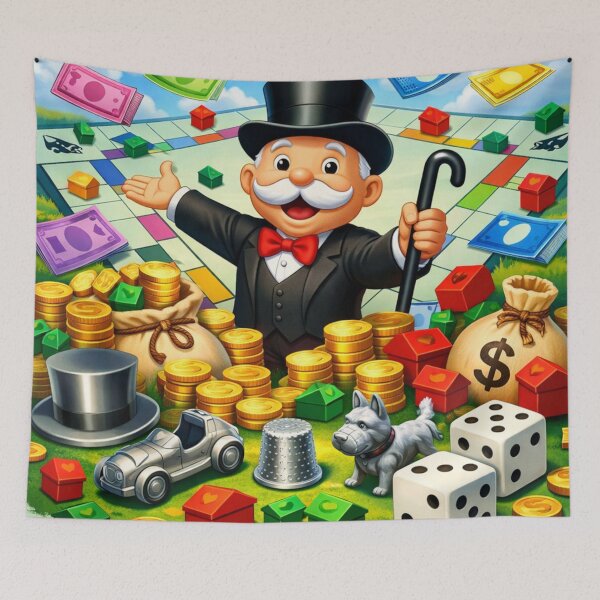 Item preview, Monopoly inspired Artwork designed and sold by FeelTheDrawing.