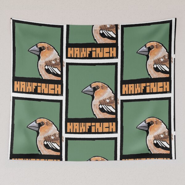 Item preview, Bold Hawfinch - Wall Art Print – Modern British Bird Illustration for Contemporary Home Decor designed and sold by GWARTGB.