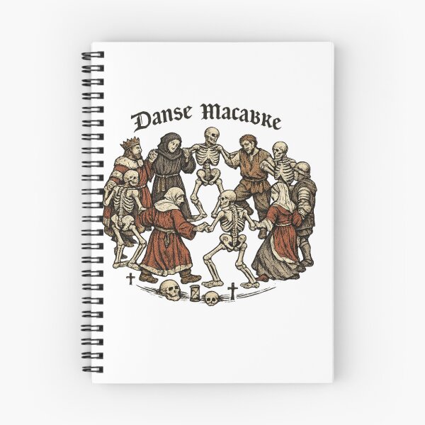 Item preview, Danse Macabre – Medieval Dance of Death Gothic Art designed and sold by JerryBahama.