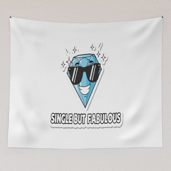 Item preview, Single but Fabulous – Funny Cartoon Humor designed and sold by LaughShiftThrd.