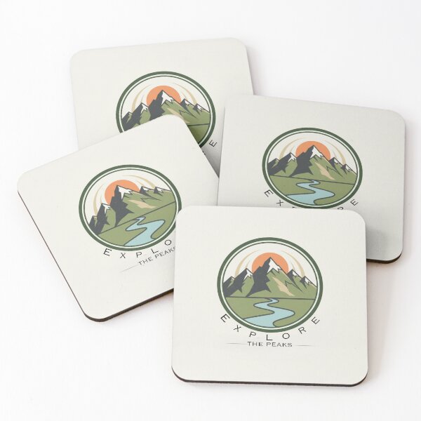 Item preview, Explore The Peaks – Mountain Adventure Nature Graphic designed and sold by MCV-Designs.