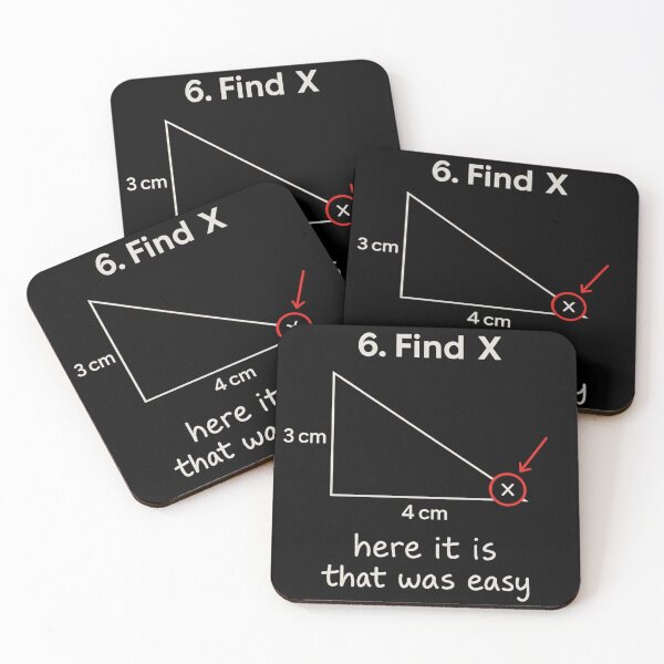 Item preview, Find X Math Joke - Here It Is That Was Easy designed and sold by ZBIFBOUETLA.