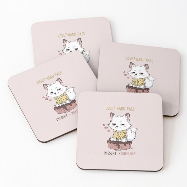 Item preview, Love? Hard Pass – Dessert Over Romance Cute Anti Valentine Animal Art designed and sold by Moon's Arts.