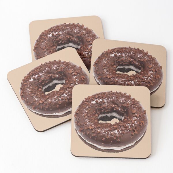 Item preview, chocolate donut designed and sold by inainart.