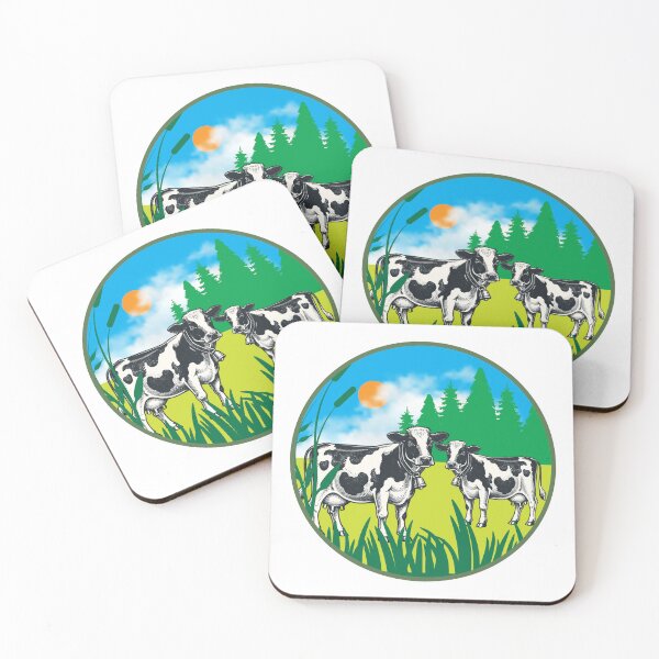 Item preview, Pasture Pals — Cows Grazing Country Vibes with Farmyard Charm designed and sold by Analog Aura .