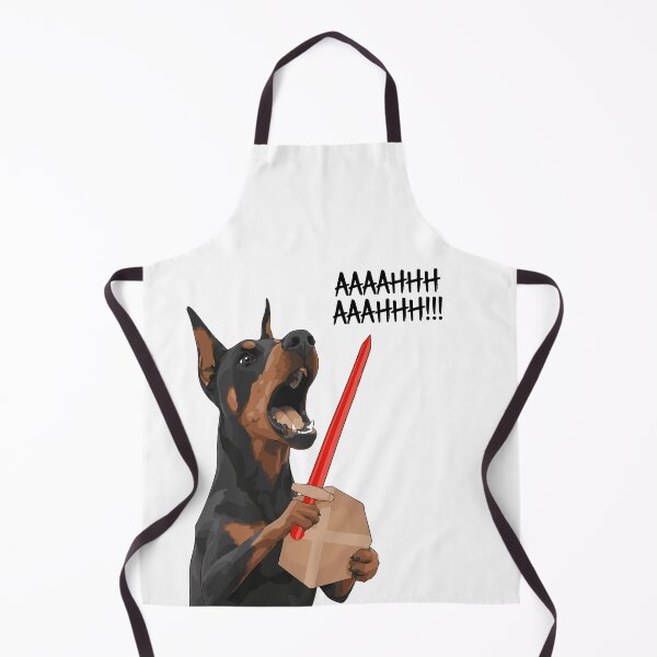 Item preview, Angry Doberman With Red Sword designed and sold by WhatsupDawg.