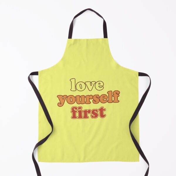 Item preview, Love Yourself First Retro 70s Groovy Typography Positive Quote designed and sold by bvdesignart.