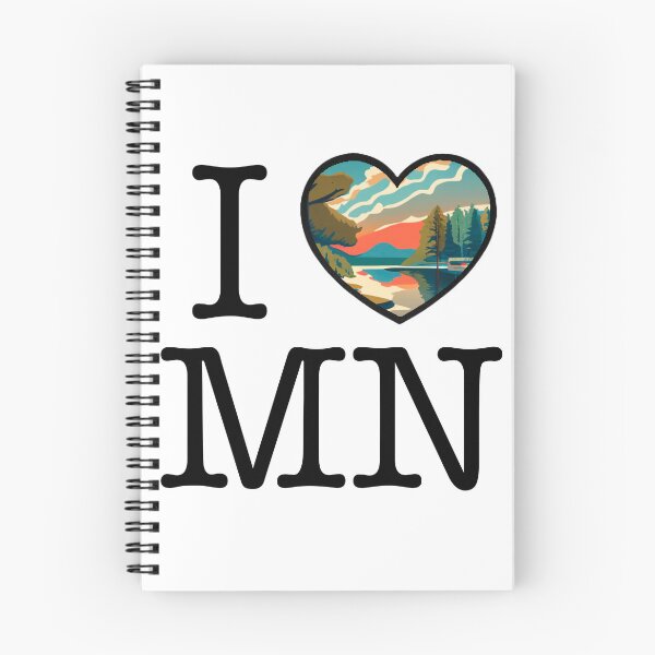 Item preview, I Love Minnesota Heart 10,000 Lakes designed and sold by BlueLineLAX.
