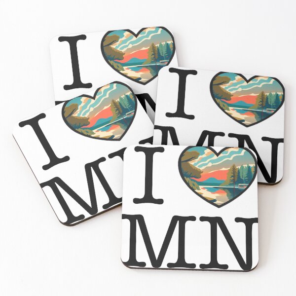 Item preview, I Love Minnesota Heart 10,000 Lakes designed and sold by BlueLineLAX.