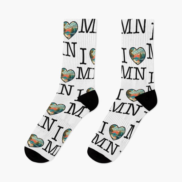 Item preview, I Love Minnesota Heart 10,000 Lakes designed and sold by BlueLineLAX.