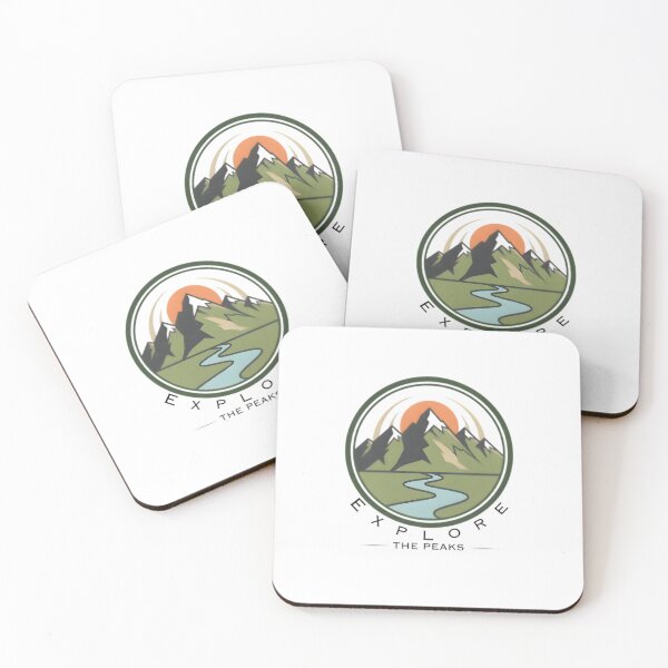 Item preview, Explore The Peaks – Mountain Adventure Nature Graphic Design designed and sold by MCV-Designs.