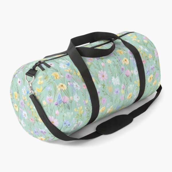 Item preview, Pastel Mint Wildflower Meadow Print designed and sold by VibeShift Studio.