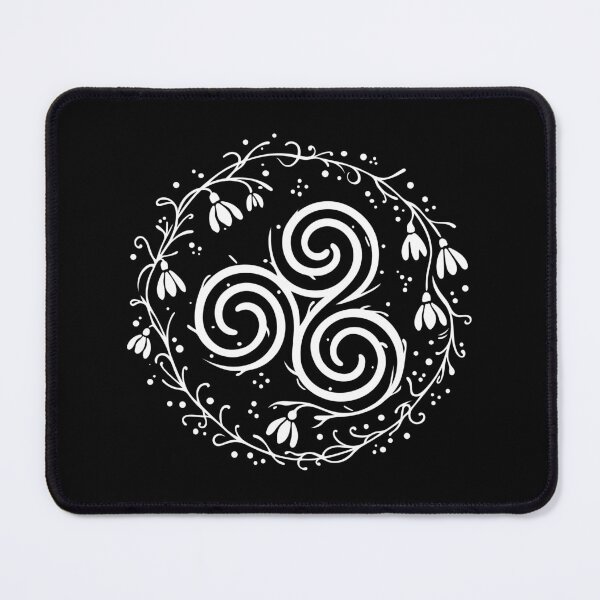 Item preview, Imbolc Triskele with Snowdrops - Festival of the Wheel of the Year designed and sold by Christine Krahl.