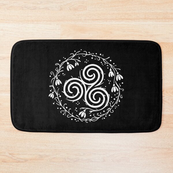 Item preview, Imbolc Triskele with Snowdrops - Festival of the Wheel of the Year designed and sold by Christine Krahl.