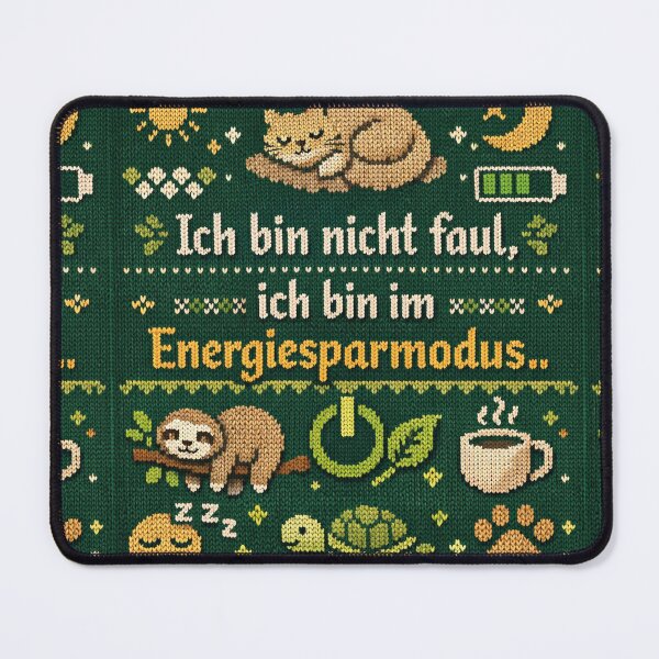 Item preview, Energy-saving mode – Cozy knit design with cat designed and sold by Mauswohn.