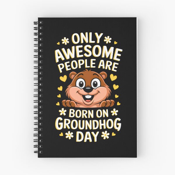 Item preview, only awesome people are born on groundhog day 2026 designed and sold by VividDripCo.