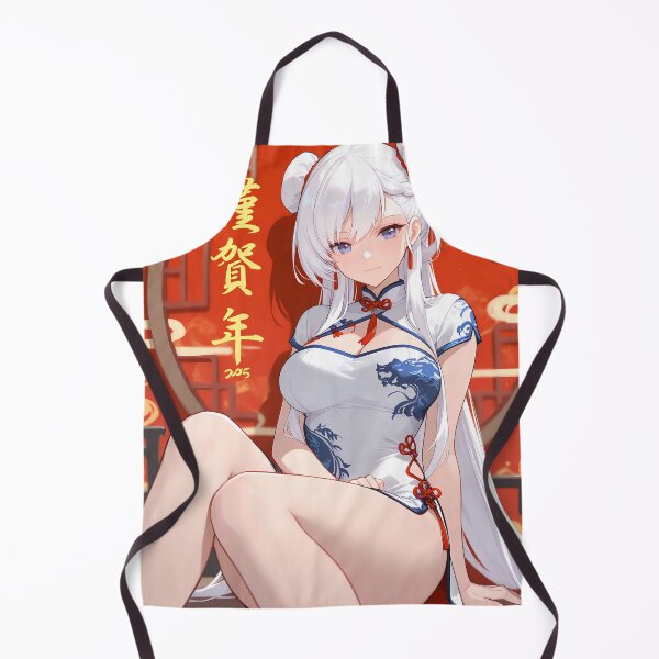 Item preview, Belfast Azur Lane New Year Cheongsam Dragon Poster designed and sold by Tokyonomad.