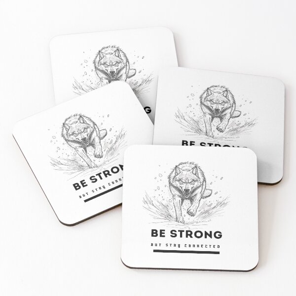 Item preview, Strong Wolf designed and sold by LevelUpYourMotivation.
