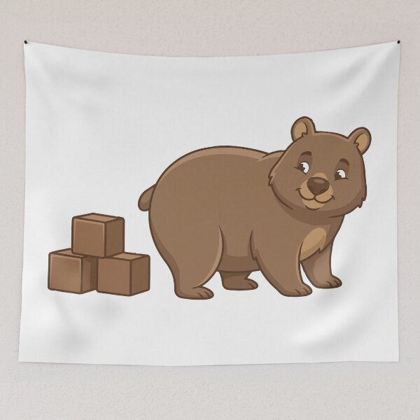 Item preview, I Make Cubes Funny Wombat Biology Fact designed and sold by Petzzz.