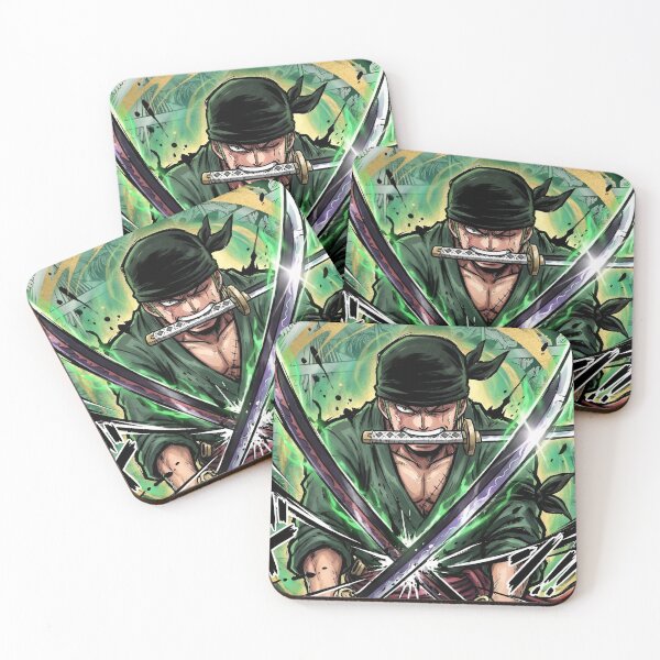 Item preview, Roronoa Zoro - Triple Sword Samurai Warrior Manga Style Illustration designed and sold by Dyan4.