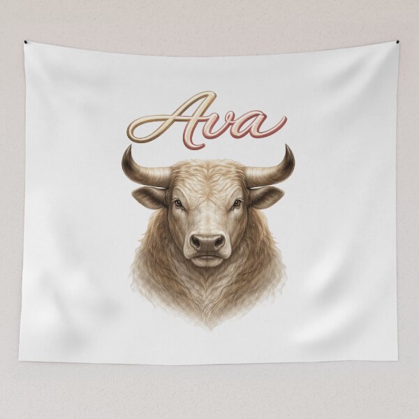 Item preview, Ava Bull Zodiac — Strength and Stability of the Chinese Ox designed and sold by AlexLineArt.