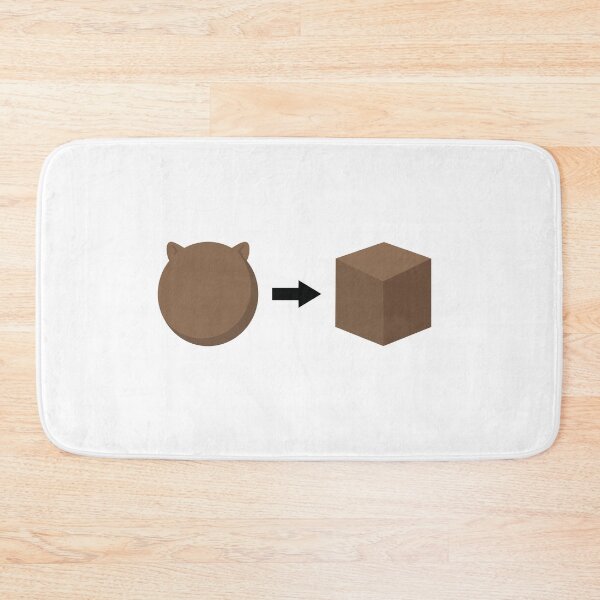 Item preview, Round Body Square Poop Wombat Geometry designed and sold by Petzzz.