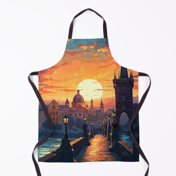Item preview, Prague Sunset Magic: Charles Bridge Watercolor designed and sold by Anuchartl.