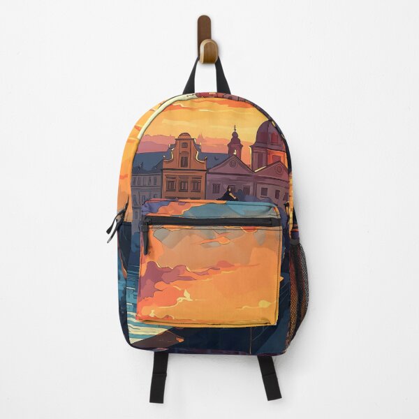 Item preview, Prague Sunset Magic: Charles Bridge Watercolor designed and sold by Anuchartl.