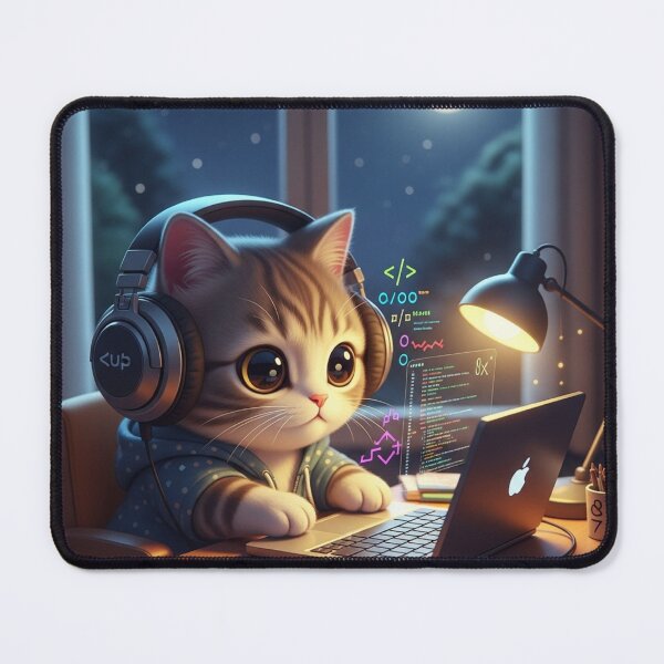 Artikelvorschau, Programmiererkatze entworfen und verkauft von Losancestros.