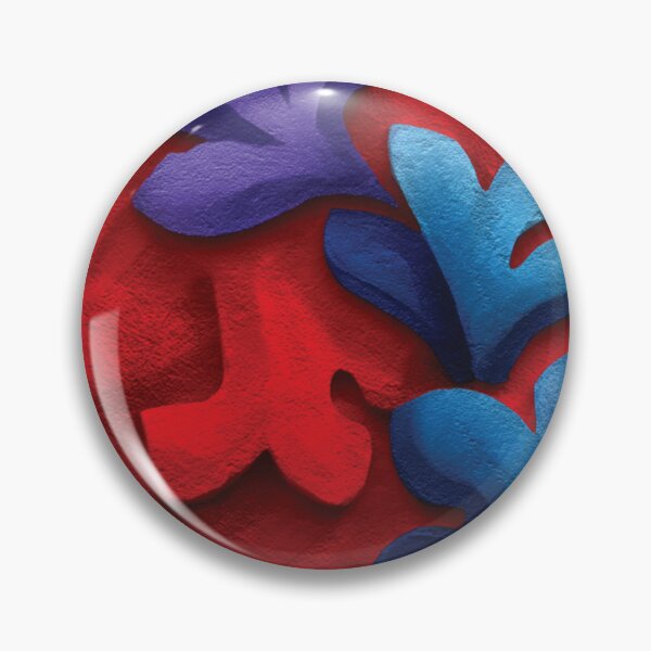 Item preview, Vibrant Red Textured 3D Abstract Floral Relief designed and sold by DGtaLrtcom.