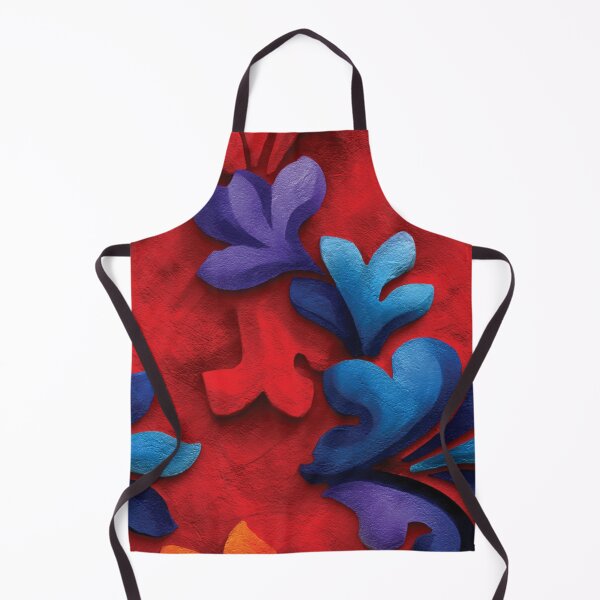 Item preview, Vibrant Red Textured 3D Abstract Floral Relief designed and sold by DGtaLrtcom.