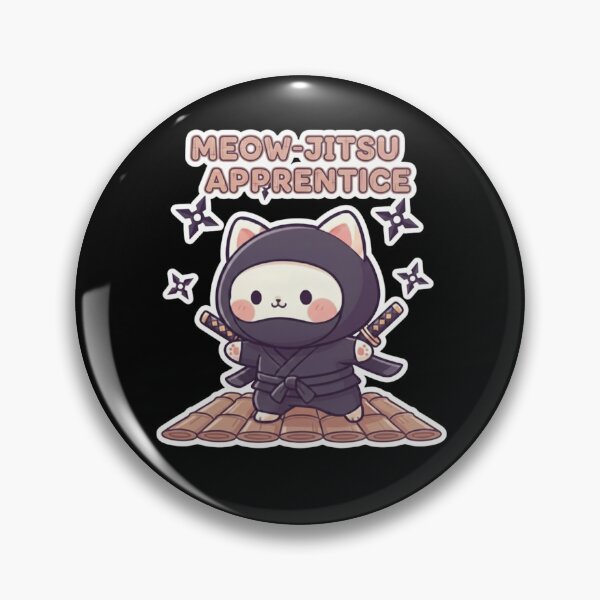 Item preview, Meow-jitsu Apprentice: The Stealthy Kawaii Ninja Cat designed and sold by NMF-HUB.