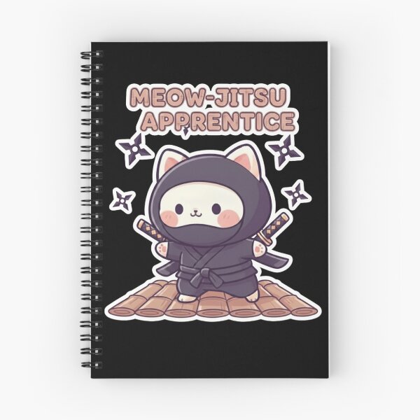 Item preview, Meow-jitsu Apprentice: The Stealthy Kawaii Ninja Cat designed and sold by NMF-HUB.