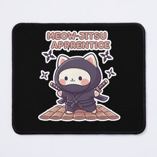 Item preview, Meow-jitsu Apprentice: The Stealthy Kawaii Ninja Cat designed and sold by NMF-HUB.