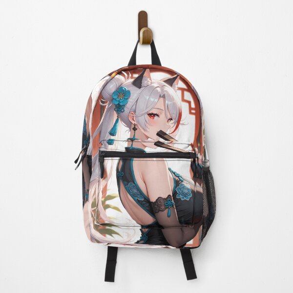 Artikelvorschau, Prinz Eugen Azur Lane Eleganter Fächer mit Katzenohren Nacht entworfen und verkauft von Tokyonomad.