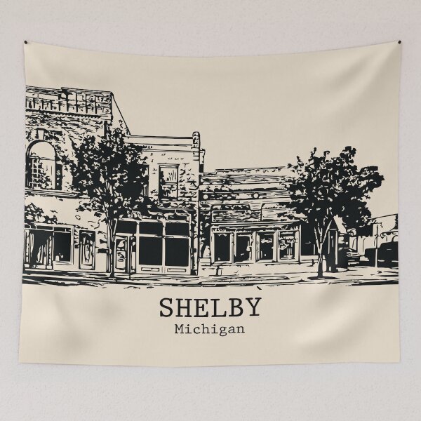 Item preview, Shelby - Michigan designed and sold by Lakeric Cityscapes.