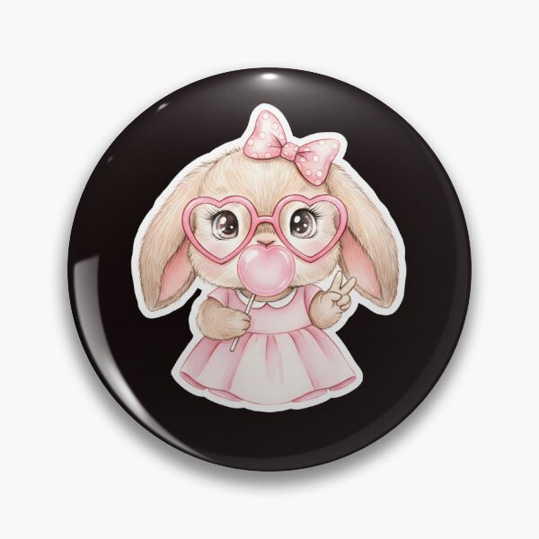 Item preview, Coquette Easter bunny, Easter, Retro Easter, Happy Easter, Easter coquette bow, bunny coquette, colorful bunny designed and sold by DesignDenDo ⭐⭐⭐⭐⭐.