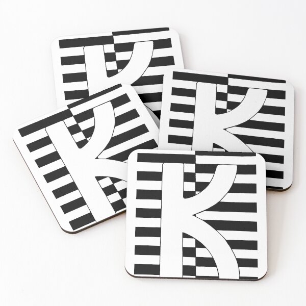 Item preview, Minimal Letter K Optical Art designed and sold by GTeoArt.