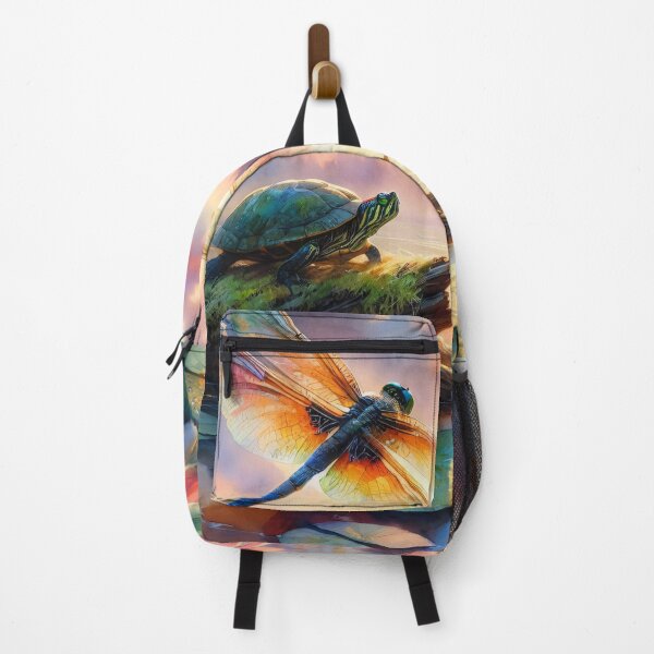 Item preview, Dragonfly Dusk Tranquil Japanese Pond designed and sold by StudioKansai.