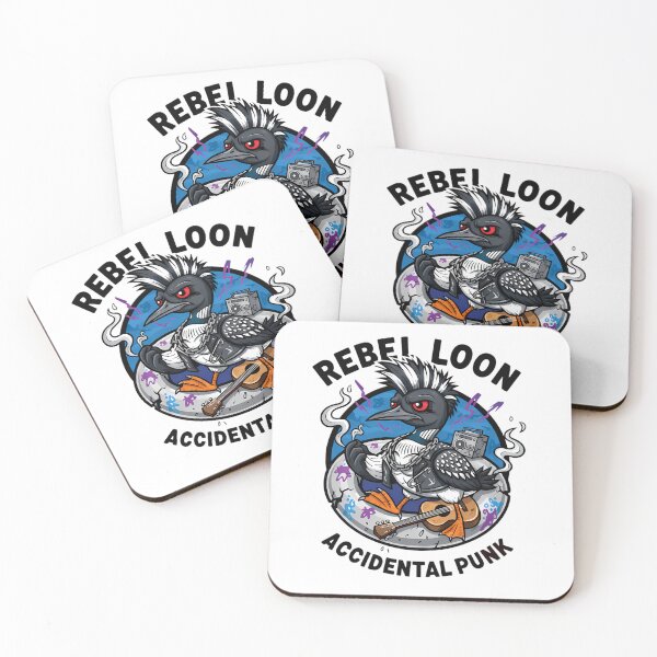 Item preview, Funny Rebel Loon - Accidental Punk Bird Rockstars designed and sold by Culture Atlas .
