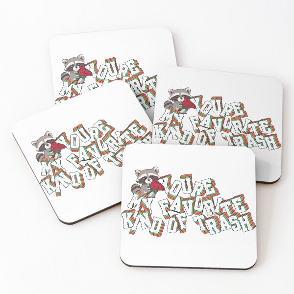Item preview, You're My Favorite Kind of Trash - Funny Raccoon Valentine Sticker designed and sold by The Prompted Soul.