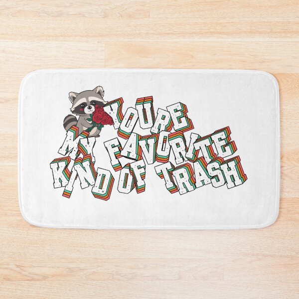 Item preview, You're My Favorite Kind of Trash - Funny Raccoon Valentine Sticker designed and sold by The Prompted Soul.