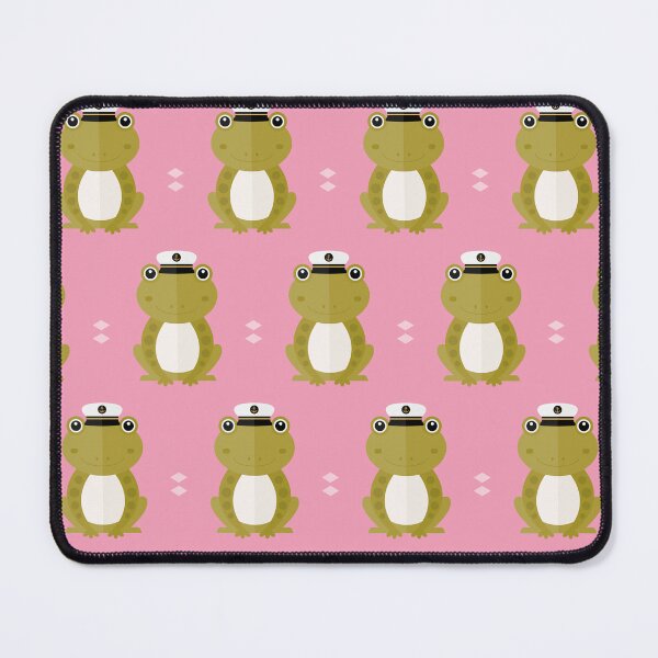 Item preview, Frogs with sailor hat on pink designed and sold by reneesillus.