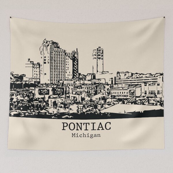 Artikelvorschau, Pontiac - Michigan entworfen und verkauft von Lakeric Cityscapes.