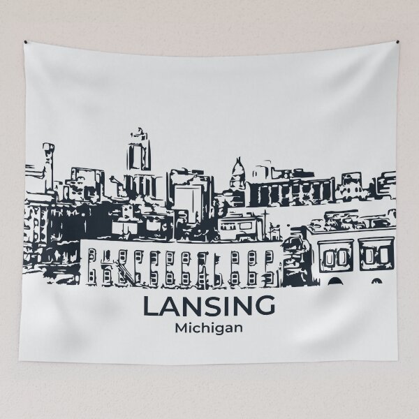 Item preview, Lansing - Michigan designed and sold by Lakeric Cityscapes.