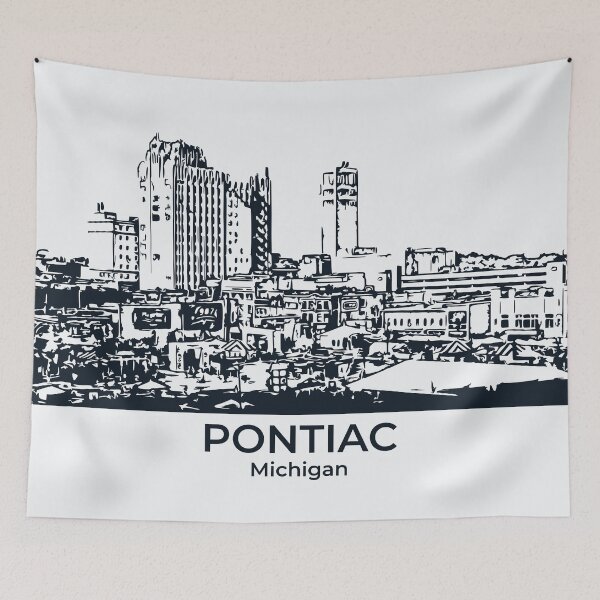 Artikelvorschau, Pontiac - Michigan entworfen und verkauft von Lakeric Cityscapes.
